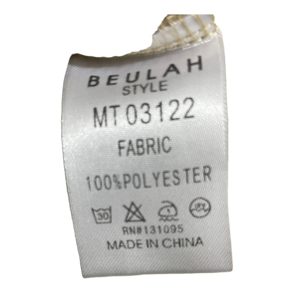 Beulah top long sleeve beige size Small/Medium. - Picture 10 of 10
